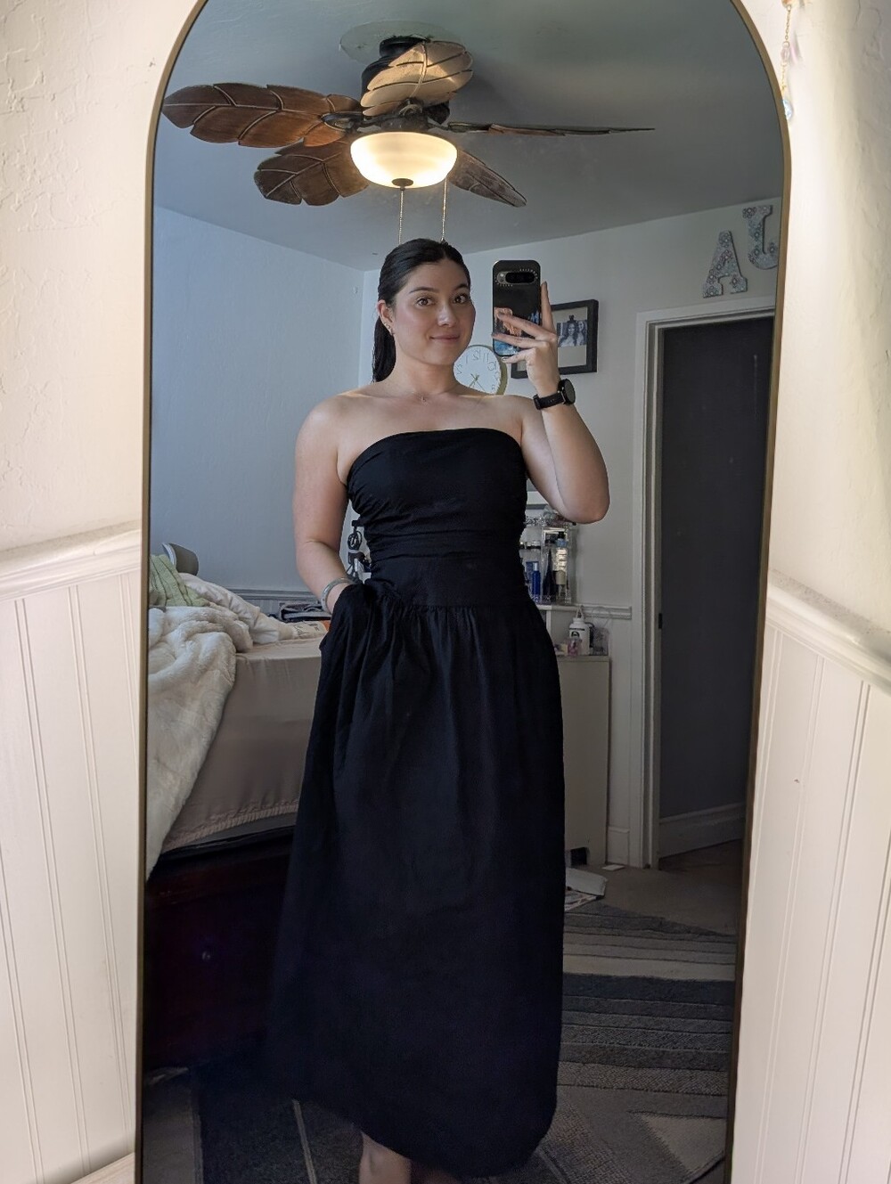 *MOVING SALE* Strapless Black Maxi Dress